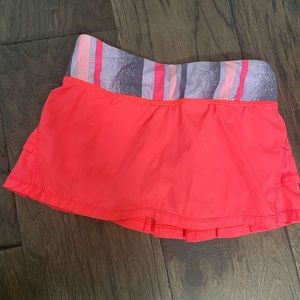 Ivivva skort coral size 6